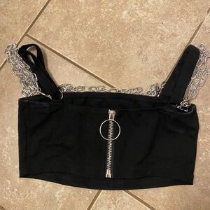 Dolls kill chain crop top